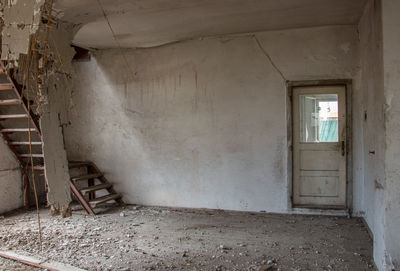 Interior of abandoned house