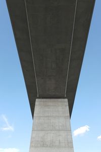 Low angle view of bridge against sky