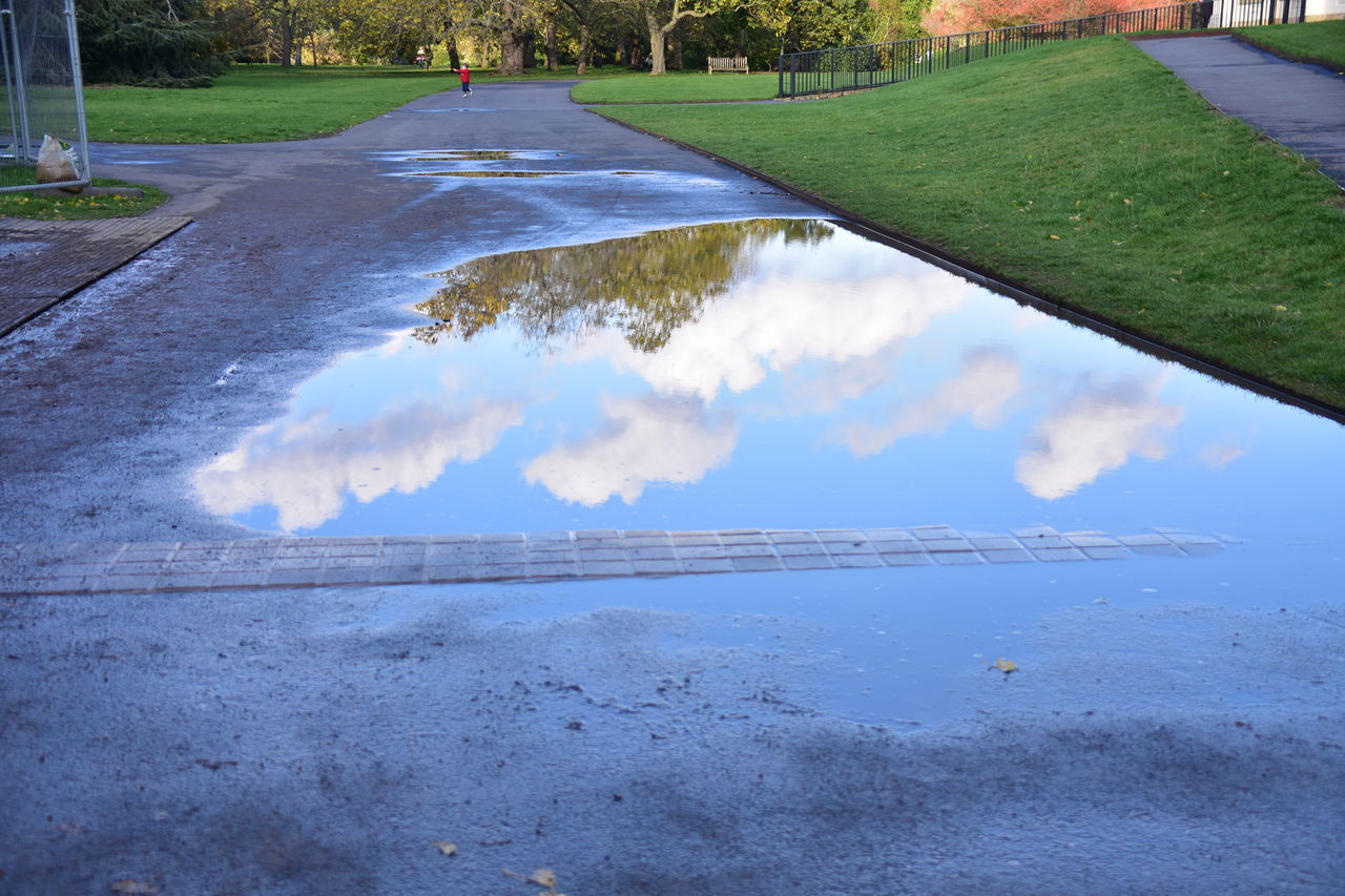 REFLECTION OF CLOUDS IN WATER