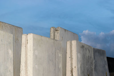 Low angle view of historical building against sky