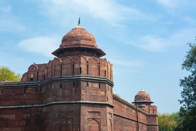 Low angle view of historic building against sky