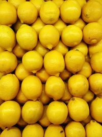 Full frame shot of oranges in market