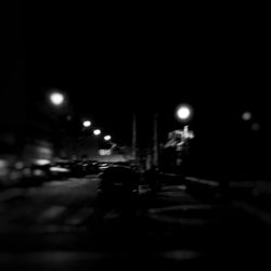 City street at night