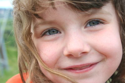 Close-up portrait of girl