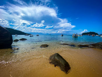 Scenic view of sea against sky