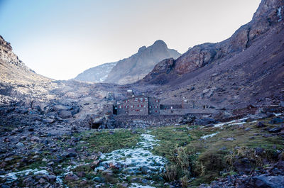 Scenic view of mountain against sky