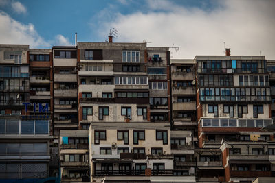 Low angle view of buildings against sky