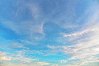 Low angle view of clouds in sky