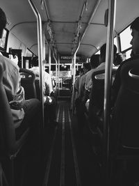 People sitting in train