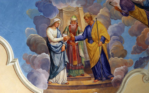 Group of people in temple