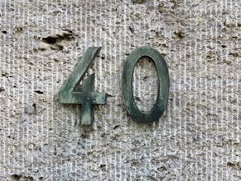 Low angle view of old weathered wall