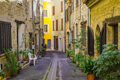 Street amidst buildings in city