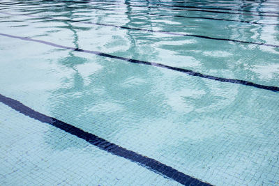 High angle view of swimming pool