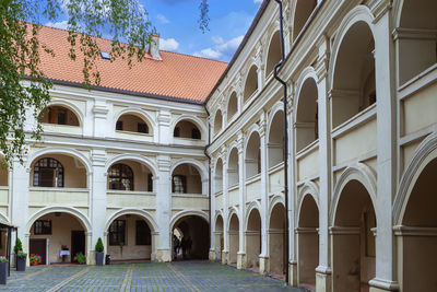 Alumnatas is one of the most beautiful courtyards in the ensemble of vilnius university, lithuania