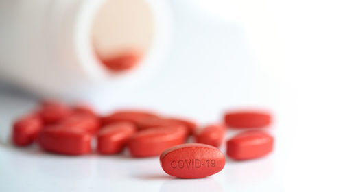 Close-up of heart shape over white background