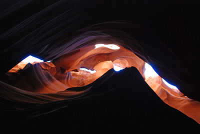 Rock formations in canyon