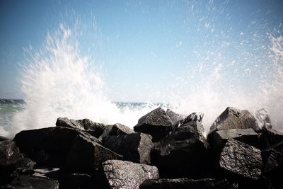 Panoramic view of sea against sky