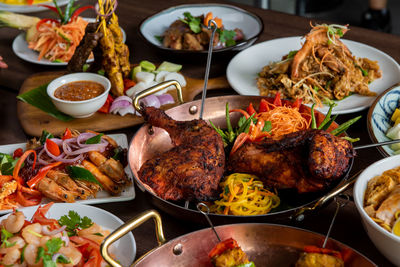 Varieties of malaysian local signature delight and delicacies.