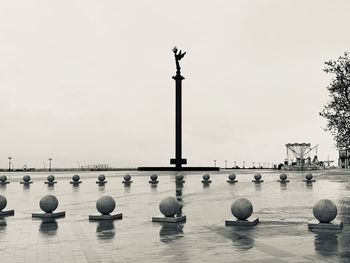 Stele fountain sea glory of russia, port of novorossiysk