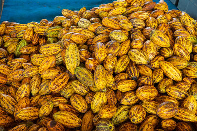 Close-up of fruits for sale at market stall