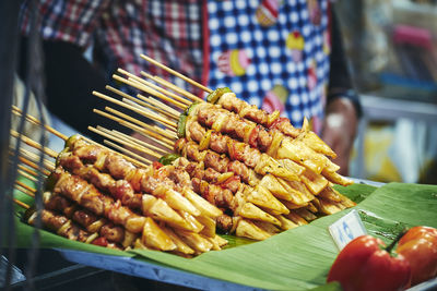 Close-up of food on table