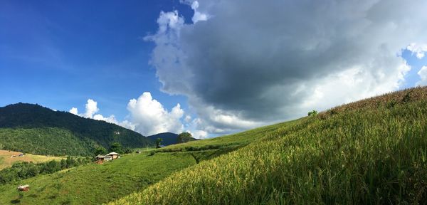 Panoramic view of landscape against sky