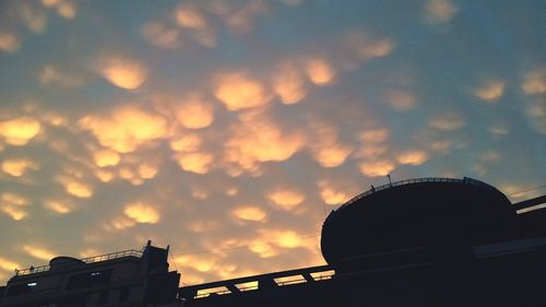 Low angle view of built structure against sky