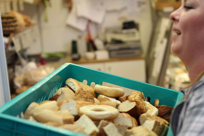 Close-up of preparing food