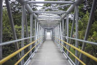 Empty footbridge