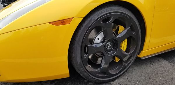 High angle view of vintage car