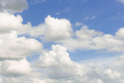 Low angle view of clouds in sky