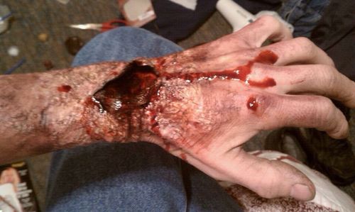 Close-up of cropped hand