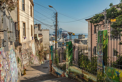 View of a variety of ships in the port of valparaiso, chile