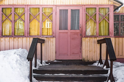 View of closed door