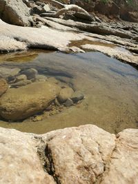 High angle view of water