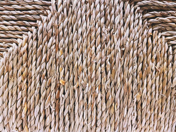 Full frame background of brown basketry texture