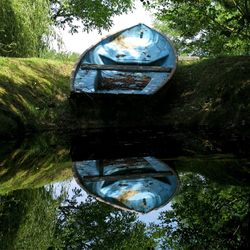 Boats in river