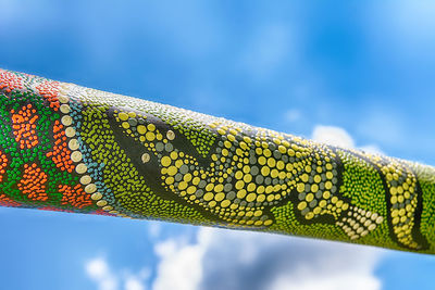 Close-up of decoration against sky outdoors