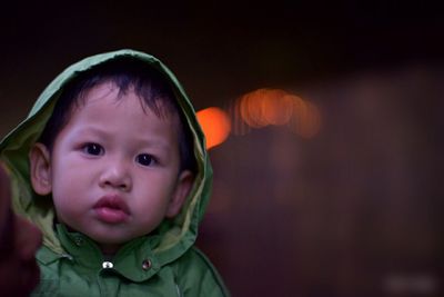 Portrait of cute baby girl