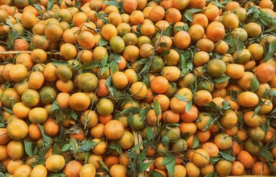 Full frame shot of fruits for sale at market stall