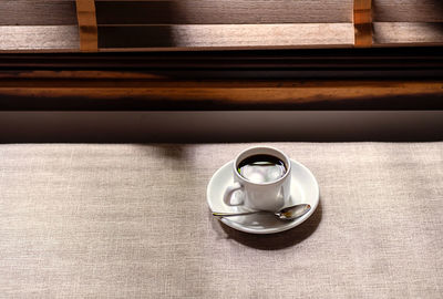 Close-up of coffee on table