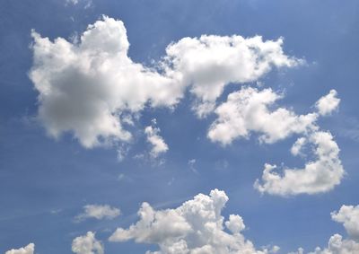 Low angle view of clouds in sky