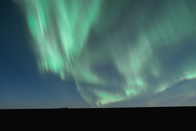 Low angle view of sky at night