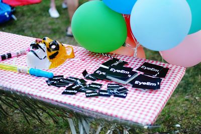 Full frame shot of colorful objects