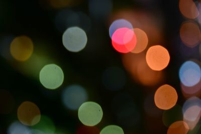 Defocused image of lights