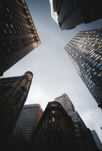 Low angle view of skyscrapers