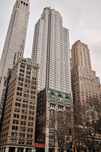 Low angle view of modern building against sky