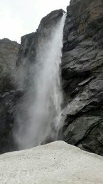 Scenic view of waterfall