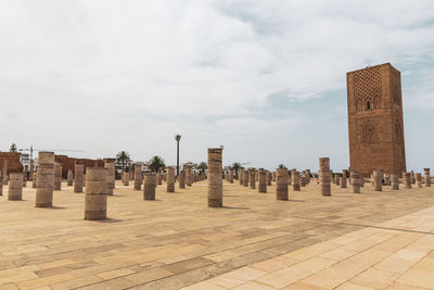 Panoramic view of historical building against sky