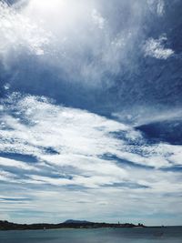 Low angle view of sea against sky